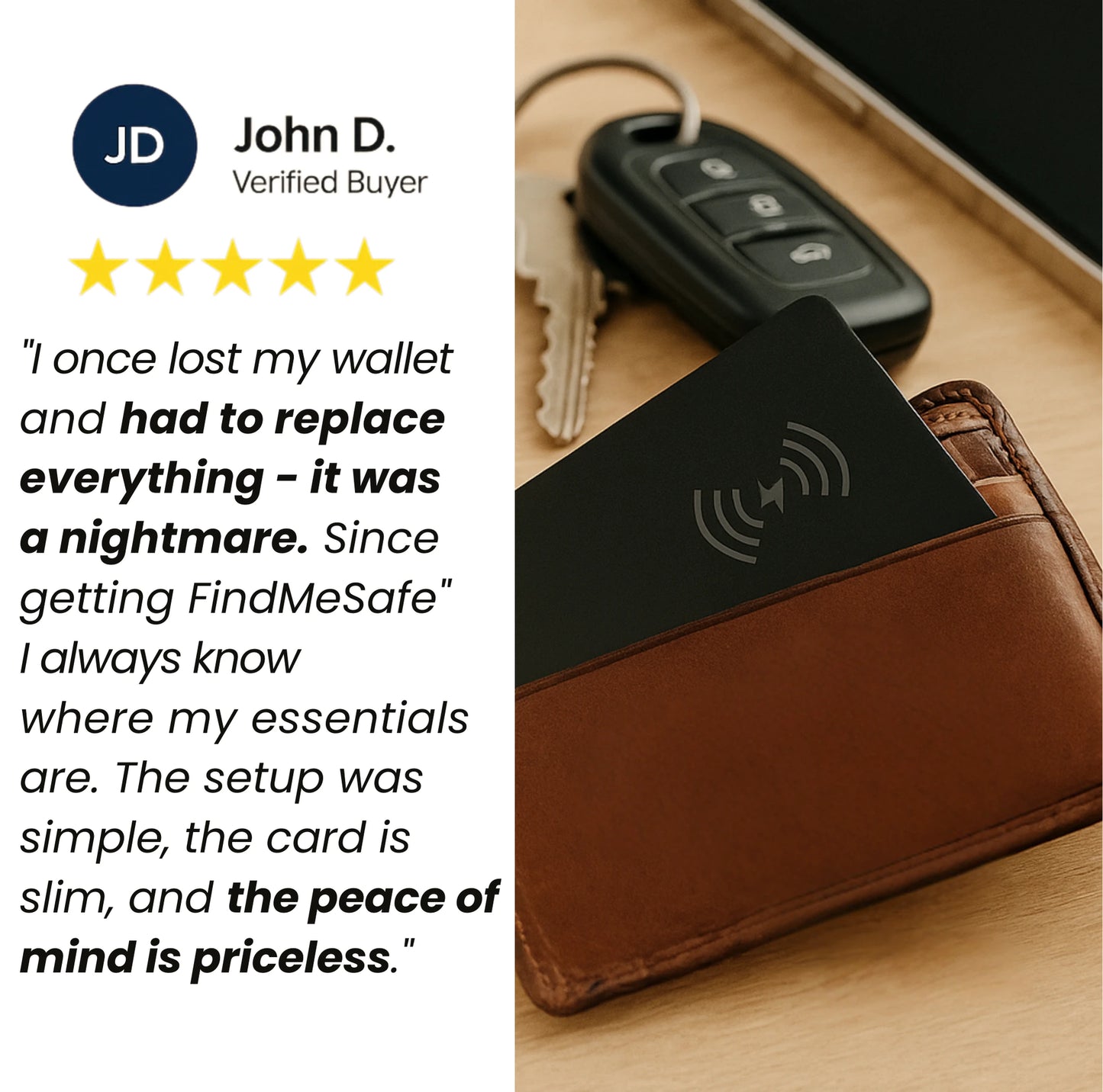 FindMeSafe™ Wallet Tracker – Keep Your Essentials Safe