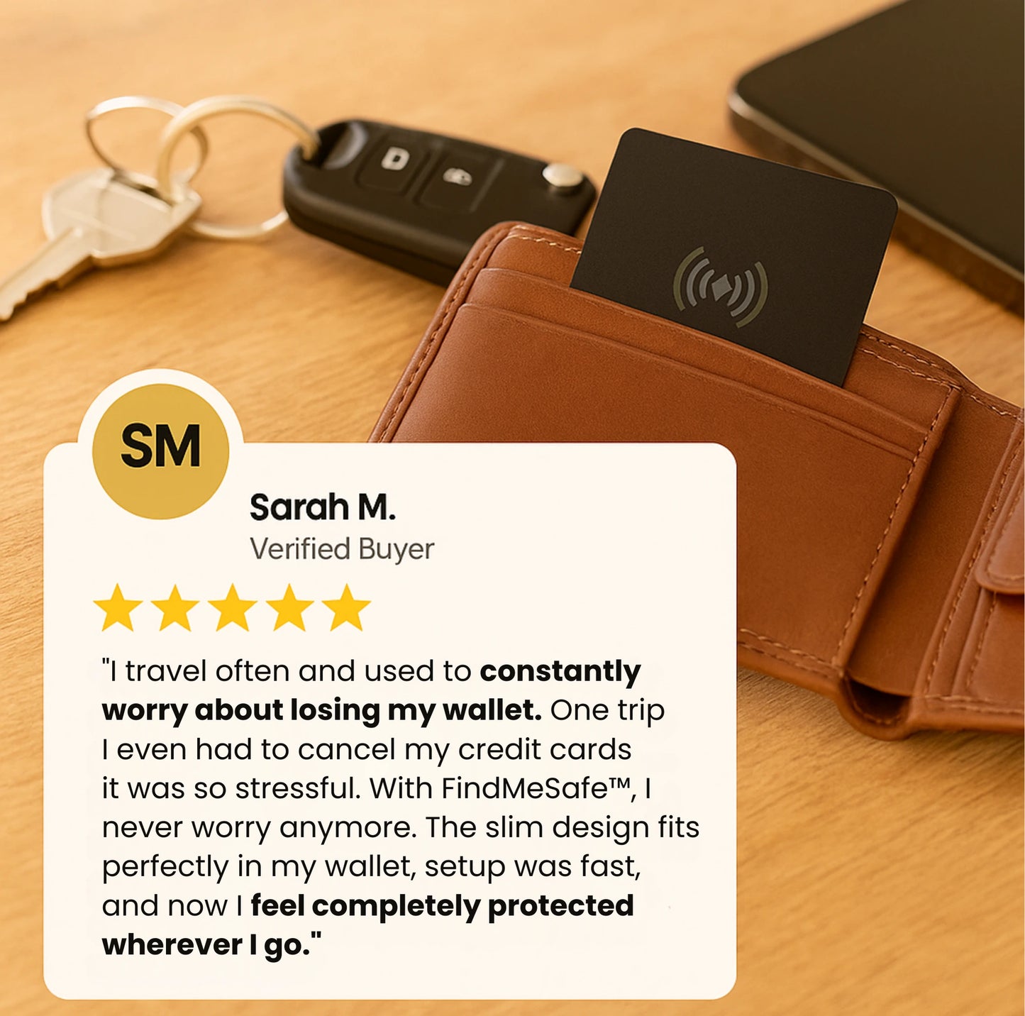 FindMeSafe™ Wallet Tracker – Keep Your Essentials Safe